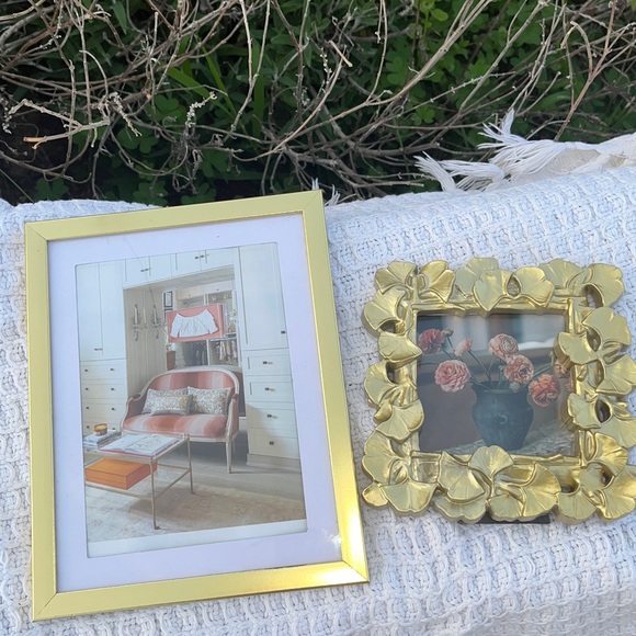 New Gold Floral and Gold Frame Set - Picture 2 of 9